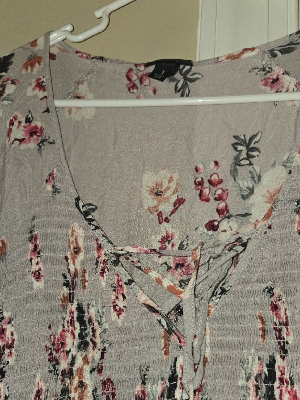 torrid Lavender Floral Smocked Babydoll Dress - Picture 4 of 5